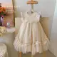 2026 Summer Fashion Girls' Stylish Flutter Sleeve 3D Floral Tulle Puffy Dress Baby Korean Style Birthday Princess Dress Trendy — buy online in Bangladesh — RADANAN