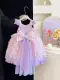 Princess Dress with Suspender Elegant Birthday Gift for Little Girls Colorful Picture Design — product photo 3 — shop Bangladesh | RADANAN