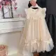 2026 Summer Fashion Girls' Stylish Flutter Sleeve 3D Floral Tulle Puffy Dress Baby Korean Style Birthday Princess Dress Trendy — product photo 2 — shop Bangladesh | RADANAN