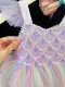 Princess Dress with Suspender Elegant Birthday Gift for Little Girls Colorful Picture Design — product photo 4 — shop Bangladesh | RADANAN
