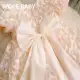Newborn Baby Mesh Puff Sleeve Summer Princess Soft Cotton Christening Dresses — product photo 2 — shop Bangladesh | RADANAN