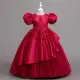 Girls Lace Flower Girl Dress Birthday Party Wedding Princess Gown for Kids in Bangladesh — product photo 5 — shop Bangladesh | RADANAN