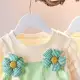 new girl baby round neck dress children flowers cotton skirt 0-5 Years — product photo 3 — shop Bangladesh | RADANAN