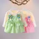 new girl baby round neck dress children flowers cotton skirt 0-5 Years — buy online in Bangladesh — RADANAN