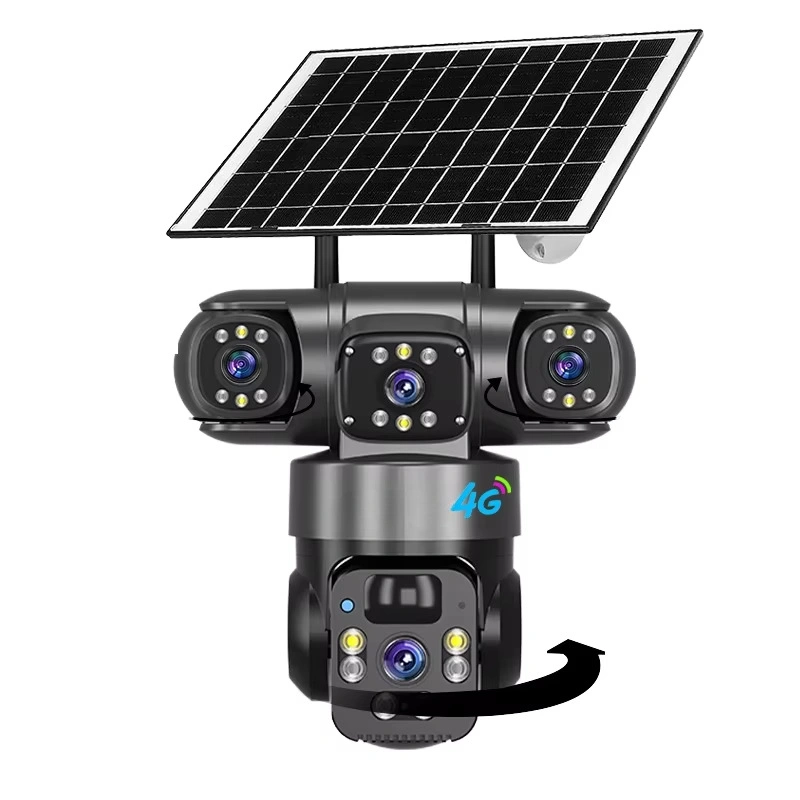 360-Degree Panoramic Three-Screen Solar Camera Three-Lens Wireless Wifi — product photo 6 — shop Bangladesh | RADANAN
