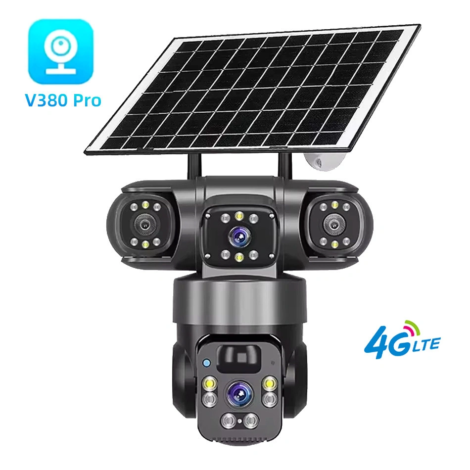 360-Degree Panoramic Three-Screen Solar Camera Three-Lens Wireless Wifi — product photo 3 — shop Bangladesh | RADANAN