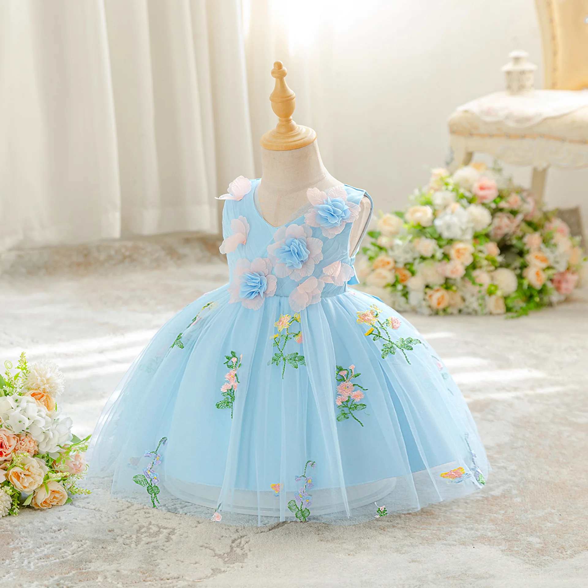 Baby Girl 1st Birthday Party Dress Fairy Princess Ball Gown — product photo 7 — shop Bangladesh | RADANAN