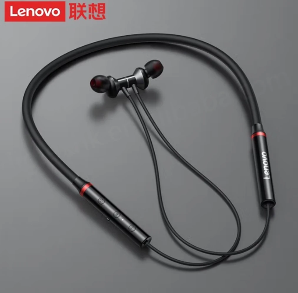 Lenovo HE05X Wireless Bluetooth Neckband Headphones – Sports Running Earphones