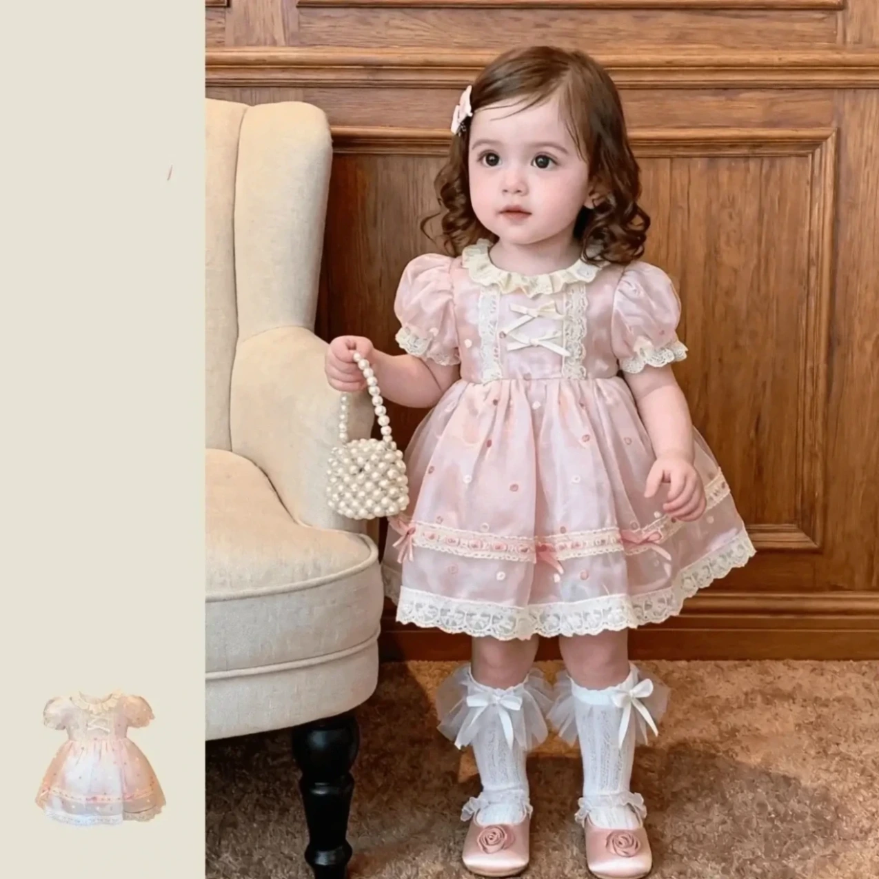 Luxury Girls Princess Party Dress – Elegant Kids Gown — product photo 2 — shop Bangladesh | RADANAN