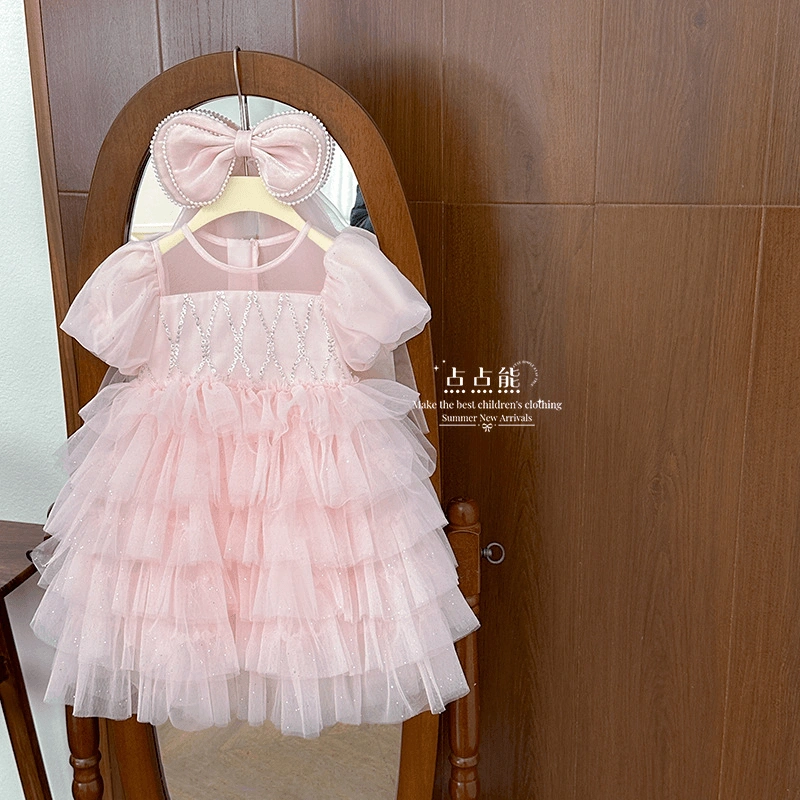 Fashionable Girls Korean Style Princess Dress – Kids Party Wear — product photo 3 — shop Bangladesh | RADANAN