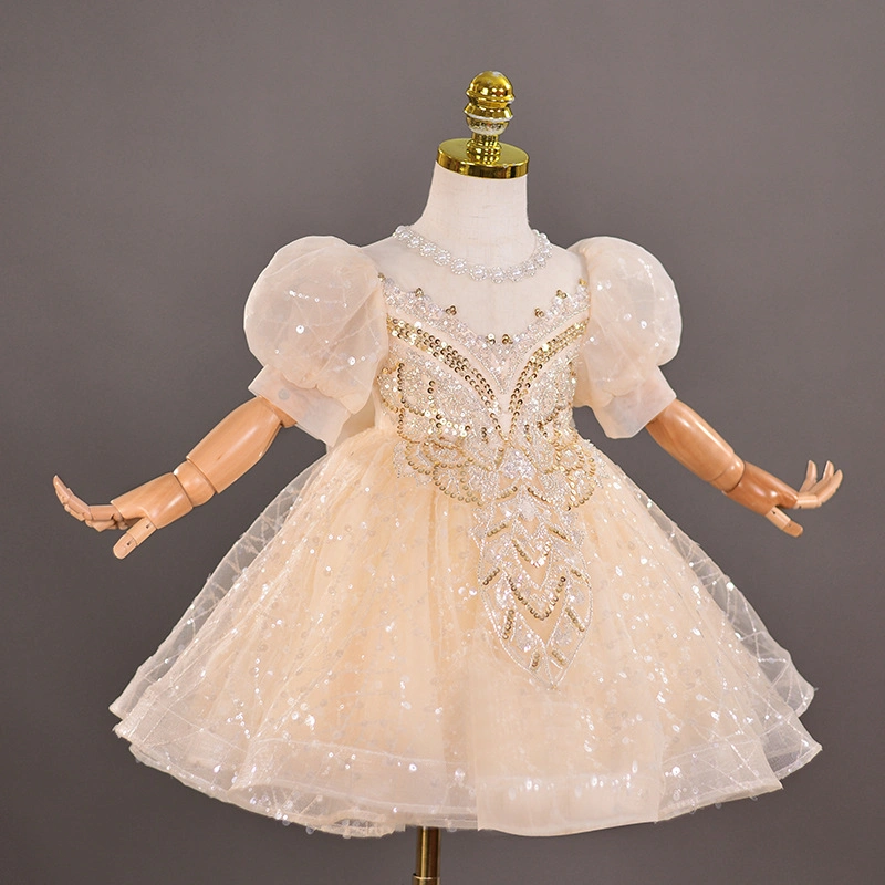 Girls Elegant Party Dress – Sleeveless Kids Princess Dress for Birthday & Wedding — product photo 3 — shop Bangladesh | RADANAN