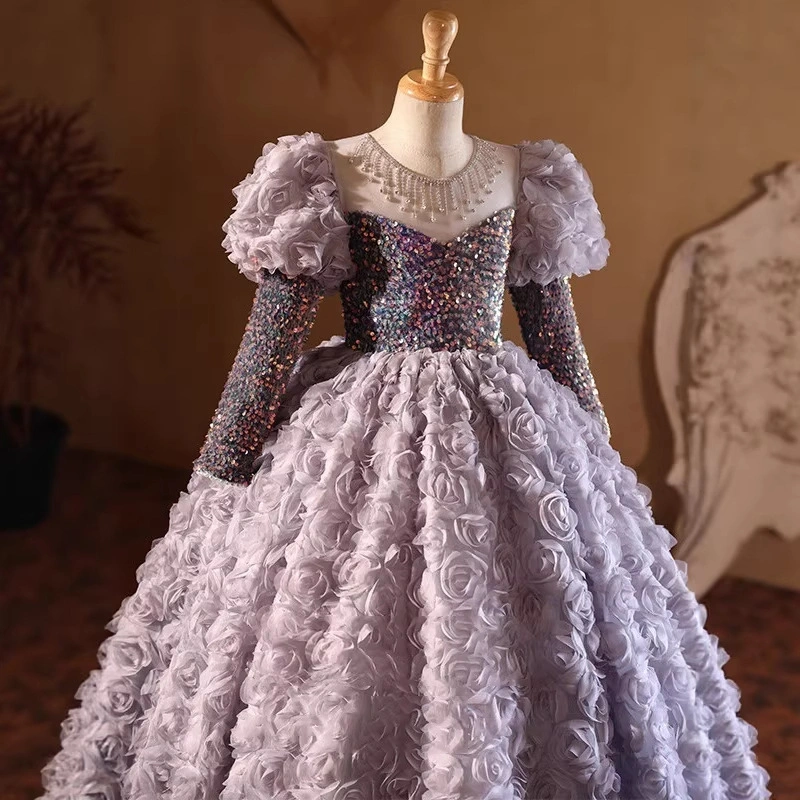 Girls Princess Party Dress – Chanel Style Kids Birthday Dress Premium (BD) — product photo 3 — shop Bangladesh | RADANAN