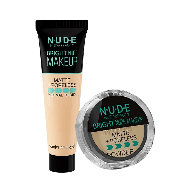 2-Piece Matte Foundation & Face Powder Makeup Set – Natural Skin Tone — product photo 5 — shop Bangladesh | RADANAN
