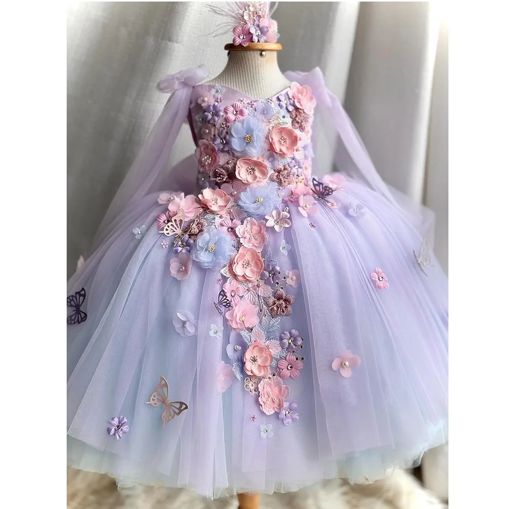Girls Princess Tulle Party Dress – Birthday & Wedding Fancy Dress for Kids — product photo 2 — shop Bangladesh | RADANAN
