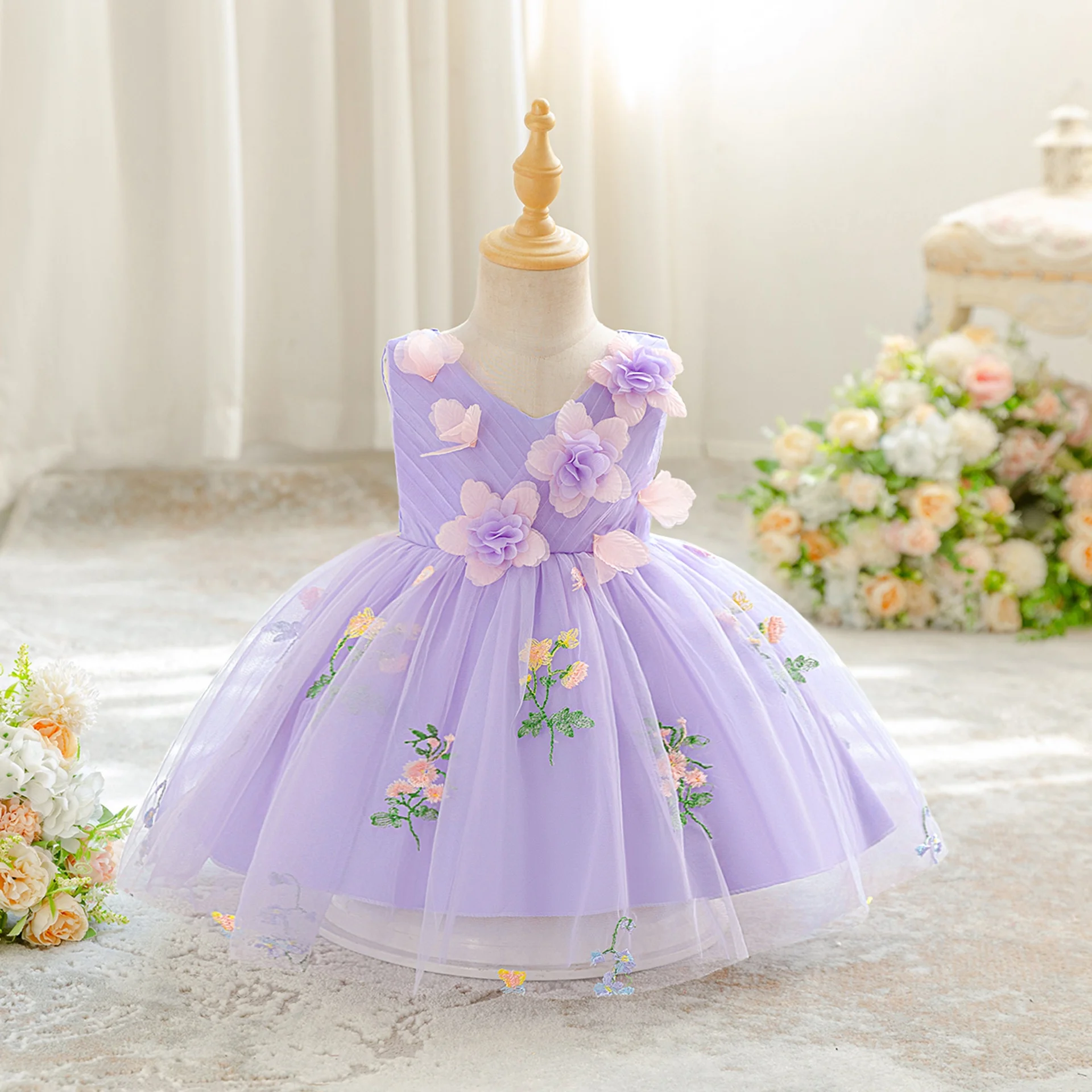Baby Girl 1st Birthday Party Dress Fairy Princess Ball Gown — product photo 5 — shop Bangladesh | RADANAN