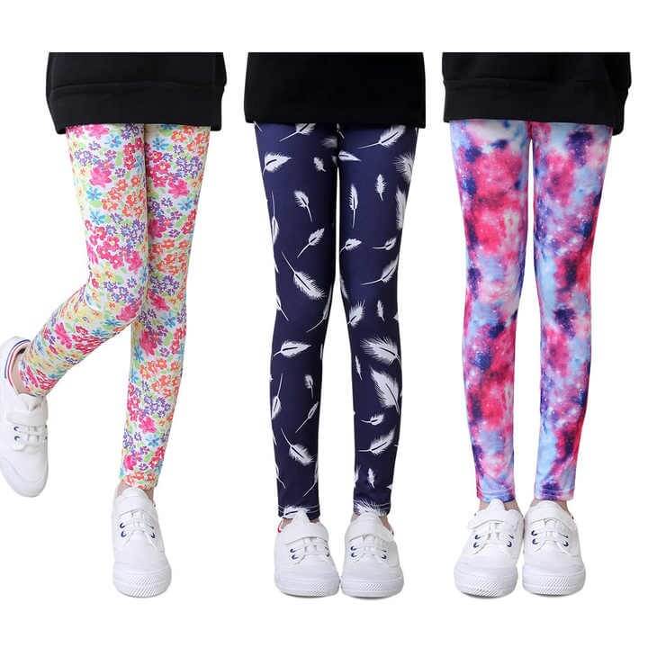 9-12 Years Girls Tie Dye Stretch Leggings — product photo 2 — shop Bangladesh | RADANAN