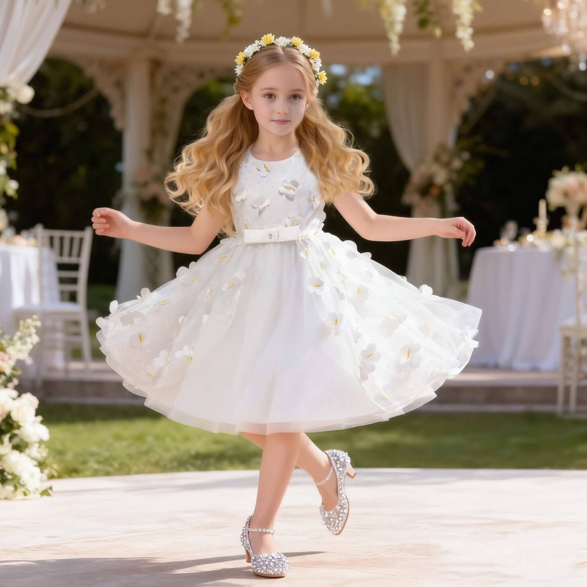 Kids Girl Dress for Wedding Lovely Tutu Dresses for Girls — product photo 4 — shop Bangladesh | RADANAN