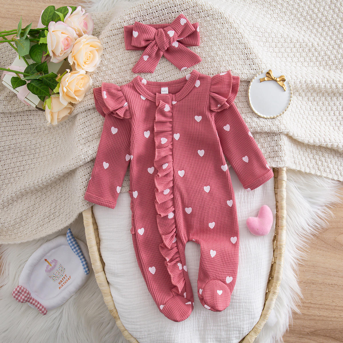 European American Style Printed Cotton Spandex One-Piece Jumpsuit — product photo 3 — shop Bangladesh | RADANAN