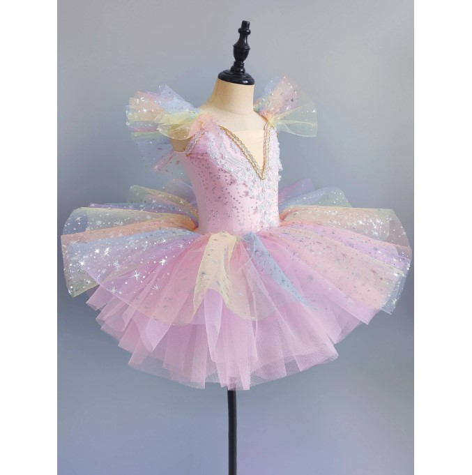 Romantic Princess Dress Girls Children's Stage Dancewear Performance Party Wear — product photo 4 — shop Bangladesh | RADANAN
